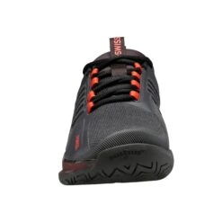 K-Swiss Ultrashot 3 Men's Tennis Shoe (Asphalt/Black/Orange) -Ball Games Store 06988 061.02
