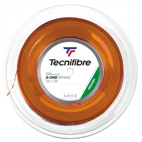 Tecnifibre X-One Biphase 18 Squash String Reel (Orange) 1 Tecnifibre X-One Biphase 18 Squash String Reel (Orange)