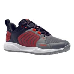 K-Swiss Ultrashot Team Men's Tennis Shoe (Grey/Black/Orange) -Ball Games Store 07395 052.01