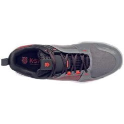 K-Swiss Ultrashot Team Men's Tennis Shoe (Grey/Black/Orange) -Ball Games Store 07395 052.06