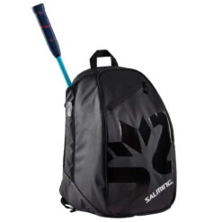 Salming Multi Sport Backpack Racquet Bag (Black) -Ball Games Store 1159873 0101 with racquet