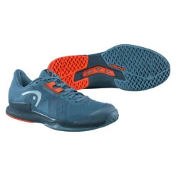 Head Sprint Pro 3.5 Men's Tennis Shoe (Blue/Orange) -Ball Games Store 273042 SPRINTPRO3.5MENBSOR 3