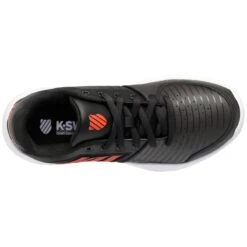 K-Swiss Court Express OMNI Junior Tennis Shoe (Black/White/Orange) -Ball Games Store 86609 060.06
