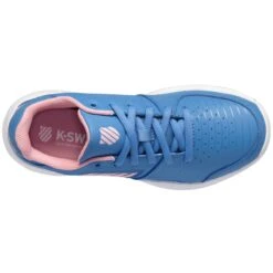 K-Swiss Court Express OMNI Junior Tennis Shoe (Blue/Pink/White) -Ball Games Store 86609 454.06