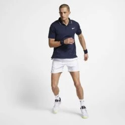 Nike Men's Court Dri-Fit Team Polo (Navy/White) -Ball Games Store 939137 452 PHSYM003 1000