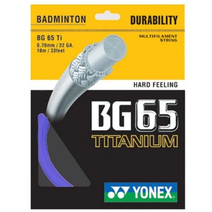 Yonex BG 65Ti Badminton String (Blue) 1 Yonex BG 65Ti Badminton String (Blue)