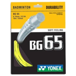 Yonex BG 65 Badminton String (Yellow)