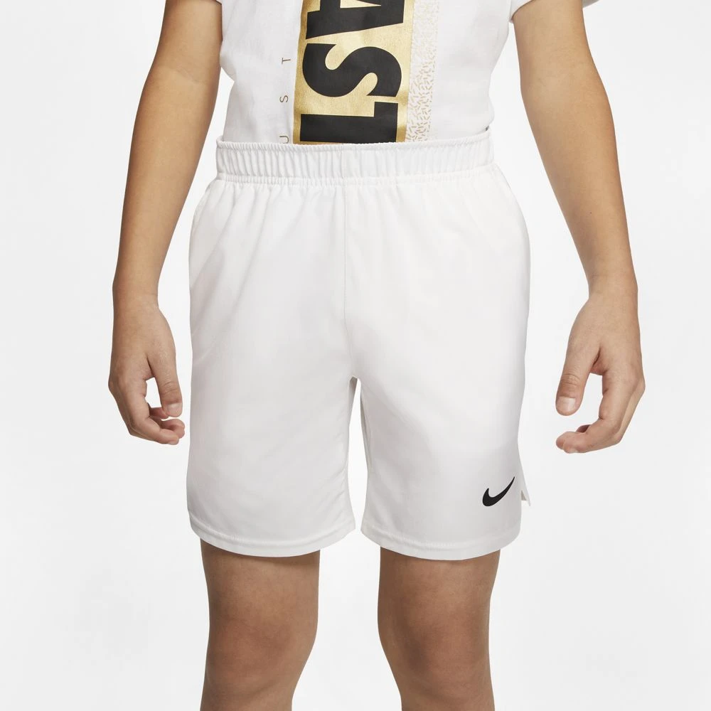 Nike Boys Court Flex Ace Shorts (White/Black) 3 Nike Boys Court Flex Ace Shorts (White/Black) - Image 3