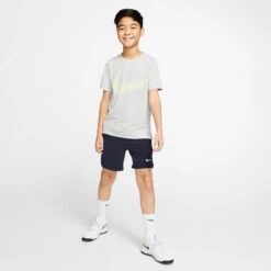 Nike Boy's Court Flex Ace Shorts (Obsidian/White) 9 Nike Boy's Court Flex Ace Shorts (Obsidian/White) -Ball Games Store CI9409 452 PHSYM003 3144
