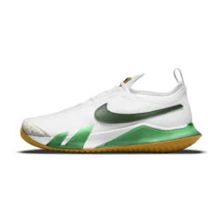 Nike React Vapor NXT Women's Tennis Shoe (White/Gold/Green) -Ball Games Store CV0742 114 PHSLH000 3144