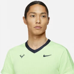 Nike Men's Rafa Dri-FIT ADV Top (Lime Glow/Obsidian) -Ball Games Store CV2802 345 PHSYM001 3144