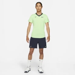 Nike Men's Rafa Dri-FIT ADV Top (Lime Glow/Obsidian) -Ball Games Store CV2802 345 PHSYM002 3144