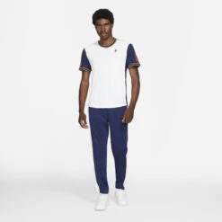 Nike Men's Dri-FIT NYC Slam Top (White/University Red/Binary Blue) -Ball Games Store DA4329 100 PHSYM002 3144