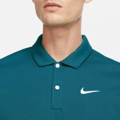 Nike Men's Dri-FIT Victory Solid Polo (Bright Spruce/White) -Ball Games Store DH0857 367 PHSYM001 3144
