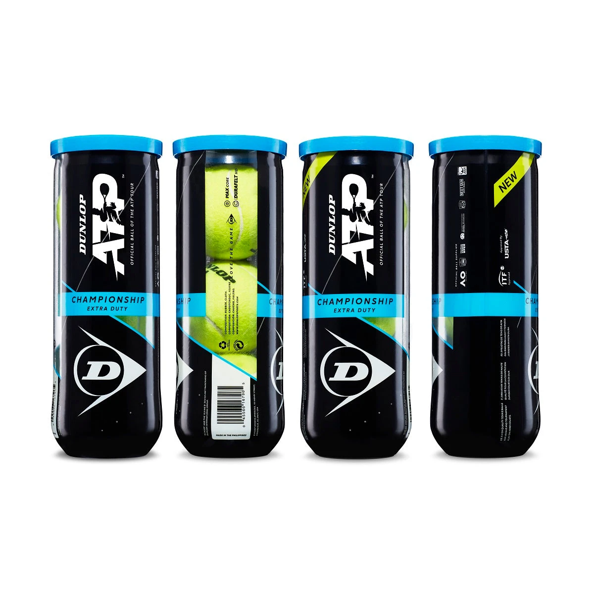 Dunlop ATP Championship Extra Duty Tennis Balls - 24 Can Case 3 Dunlop ATP Championship Extra Duty Tennis Balls - 24 Can Case - Image 3