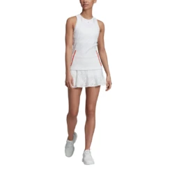 Adidas Women's Stella McCartney Tank Top (White) -Ball Games Store EA3122 APP on model standard outfit white