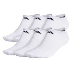 Adidas Men's Superlite No-Show Socks (White)