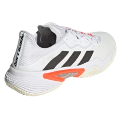 Adidas Barricade Tokyo Men's Tennis Shoe (White/Black/Solar Red) -Ball Games Store FZ3935 FTW photo back lateral top white