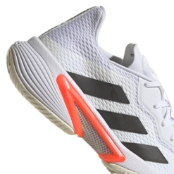 Adidas Barricade Tokyo Men's Tennis Shoe (White/Black/Solar Red) -Ball Games Store FZ3935 FTW photo detail 2 white