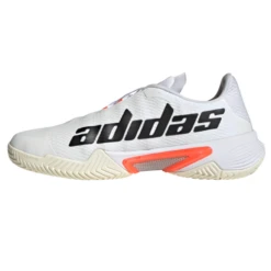 Adidas Barricade Tokyo Men's Tennis Shoe (White/Black/Solar Red) -Ball Games Store FZ3935 FTW photo side medial center white