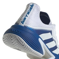 Adidas Barricade Men's Tennis Shoe (Royal Blue/Cloud White/Silver Metallic) -Ball Games Store FZ3936 FTW photo detail 1 white