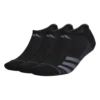 Adidas Men's Superlite 3 Stripe No-Show Socks (Black)