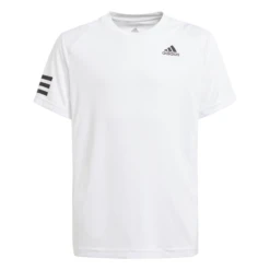 Adidas Boys Club 3 Stripes Top (White/Black)