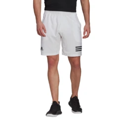Adidas Men's Club 3 Stripes Shorts (White/Black)