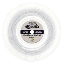 Gamma Synthetic Gut 16/1.30 W/ Wearguard Tennis String Reel (White)