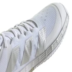 Adidas Adizero Ubersonic 4 Women's Tennis Shoe (White/Silver/Grey) -Ball Games Store GW2513 10 FOOTWEAR Photography DetailView3 white