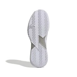 Adidas Adizero Ubersonic 4 Women's Tennis Shoe (White/Silver/Grey) -Ball Games Store GW2513 4 FOOTWEAR Photography BottomView white