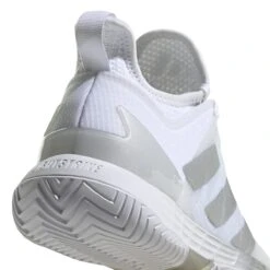 Adidas Adizero Ubersonic 4 Women's Tennis Shoe (White/Silver/Grey) -Ball Games Store GW2513 9 FOOTWEAR Photography DetailView2 white
