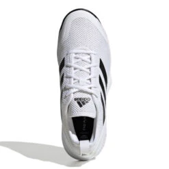 Adidas CourtFlash Men's Tennis Shoe (White/Black) -Ball Games Store GW2518 3 FOOTWEAR Photography TopPortraitView white