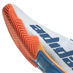 Adidas Barricade Men's Tennis Shoe (Blue/White/Orange) -Ball Games Store GW2963 9 FOOTWEAR Photography DetailView2 white