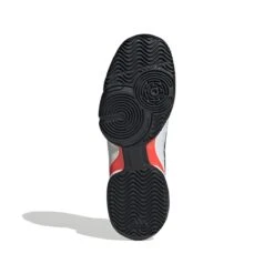 Adidas Barricade Junior Tennis Shoe (White/Black/Red) -Ball Games Store GW2996 4 FOOTWEAR Photography BottomView white