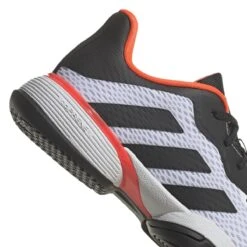 Adidas Barricade Junior Tennis Shoe (White/Black/Red) -Ball Games Store GW2996 8 FOOTWEAR Photography DetailView1 white