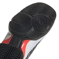 Adidas Barricade Junior Tennis Shoe (White/Black/Red) -Ball Games Store GW2996 9 FOOTWEAR Photography DetailView2 white