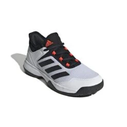Adidas Ubersonic 4 Junior Tennis Shoe (White/Black/Red) -Ball Games Store GW2997 6 FOOTWEAR Photography FrontLateralTopView white