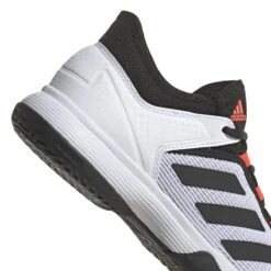 Adidas Ubersonic 4 Junior Tennis Shoe (White/Black/Red) -Ball Games Store GW2997 8 FOOTWEAR Photography DetailView1 white