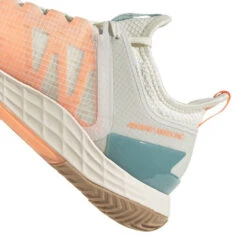 Adidas Adizero Ubersonic 4 Parley Women's Tennis Shoes (White/Beam Orange) -Ball Games Store GX9624 9 FOOTWEAR Photography DetailView2 white