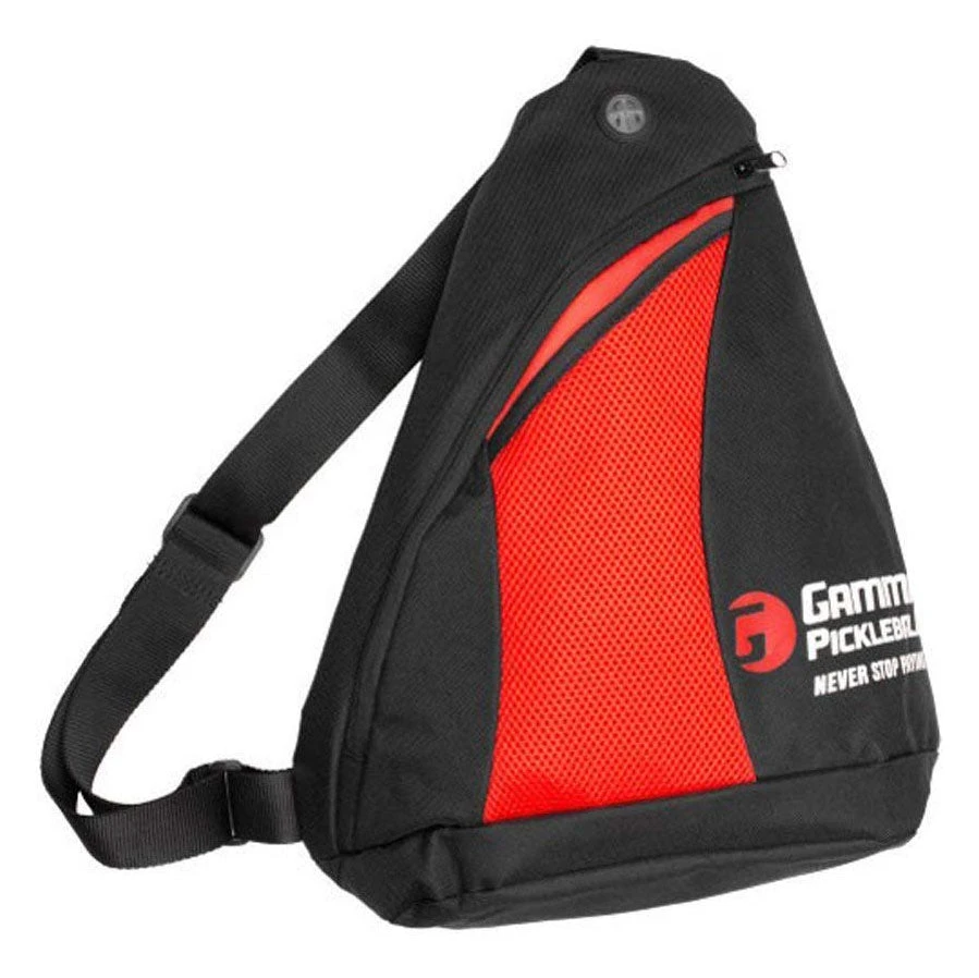 Gamma Pickleball Sling Bag (Black/Red) 1 Gamma Pickleball Sling Bag (Black/Red)
