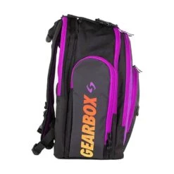 Gearbox Backpack - Court (Purple Accent With Red/Yellow Gradient) -Ball Games Store GearboxCourtBackpack2