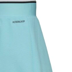 Adidas Women's Club Tennis Skirt (Aqua/Black) -Ball Games Store HB8016 7 APPAREL OnModel DetailView2 white