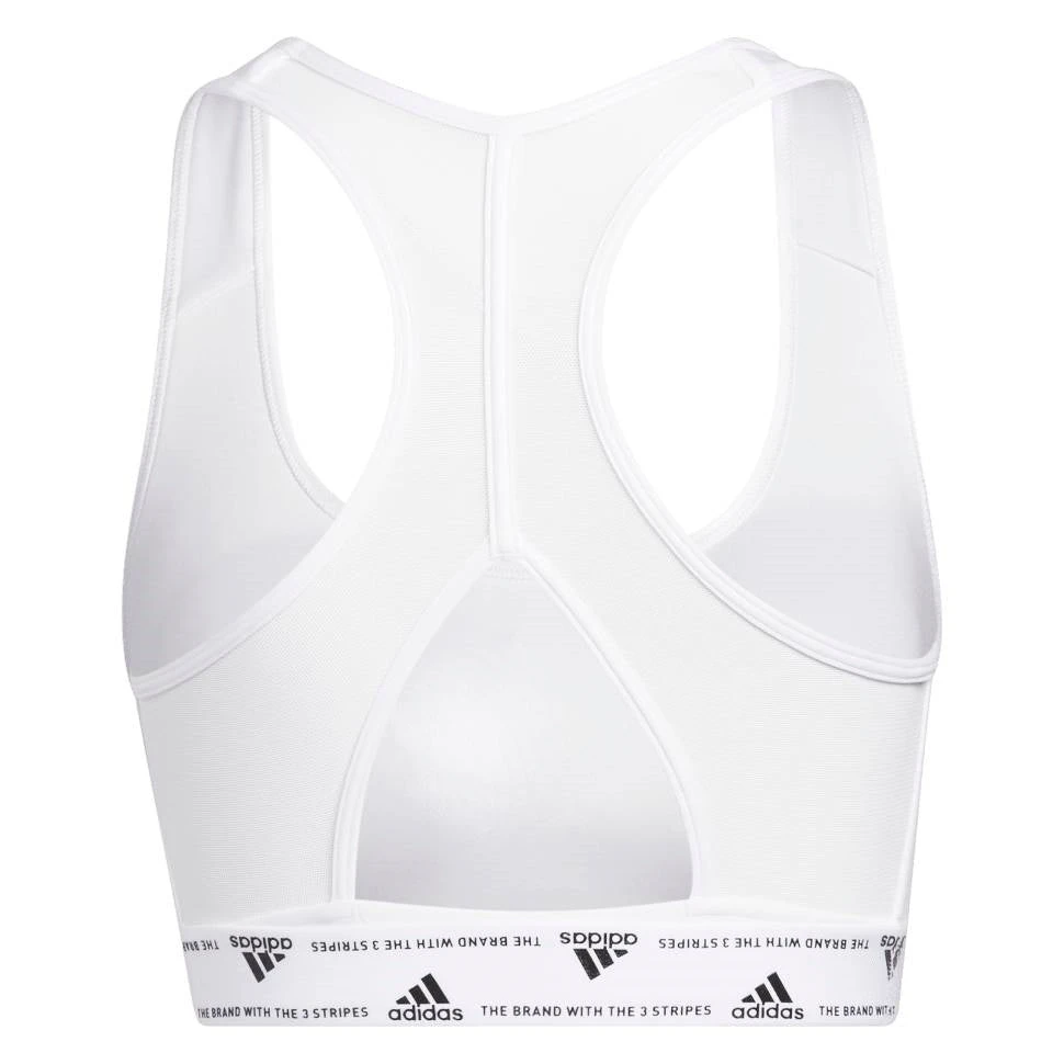 Adidas Women's Powerreact Training Medium Support Bra (White) 4 Adidas Women's Powerreact Training Medium Support Bra (White) - Image 4