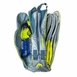 Head Tour Team Extreme Supercombi 9 Pack Racquet Bag (Yellow/Grey) -Ball Games Store HEAD Extreme Supercombi Grey Yellow 6