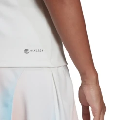 Adidas Women's Tennis Y-Tank Top (White) -Ball Games Store HF0842 APP on model detail 2 white