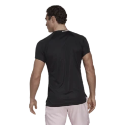Adidas Men's US Series Top (Black) -Ball Games Store HH9472 5 APPAREL OnModel BackView transparent