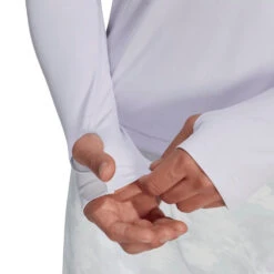 Adidas Women's Long Sleeve Top (Purple) -Ball Games Store HM4252 7 APPAREL OnModel DetailView1 transparent