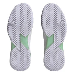 Adidas Adizero Ubersonic 4 Women's Tennis Shoe (White) -Ball Games Store HQ8390 4 FOOTWEAR Photography BottomView transparent 1