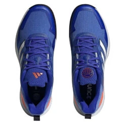 Adidas Defiant Speed Men's Tennis Shoe (Blue/White) -Ball Games Store HQ8455 3 FOOTWEAR Photography TopPortraitView transparent